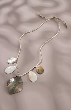 Image for Serene Seashore Shell Statement Necklace