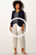wearever refined twill woven trousers