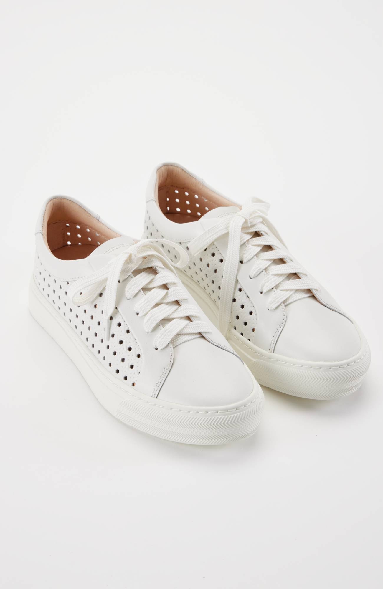 FRANKIE4 Mim IV White Weave Sneakers