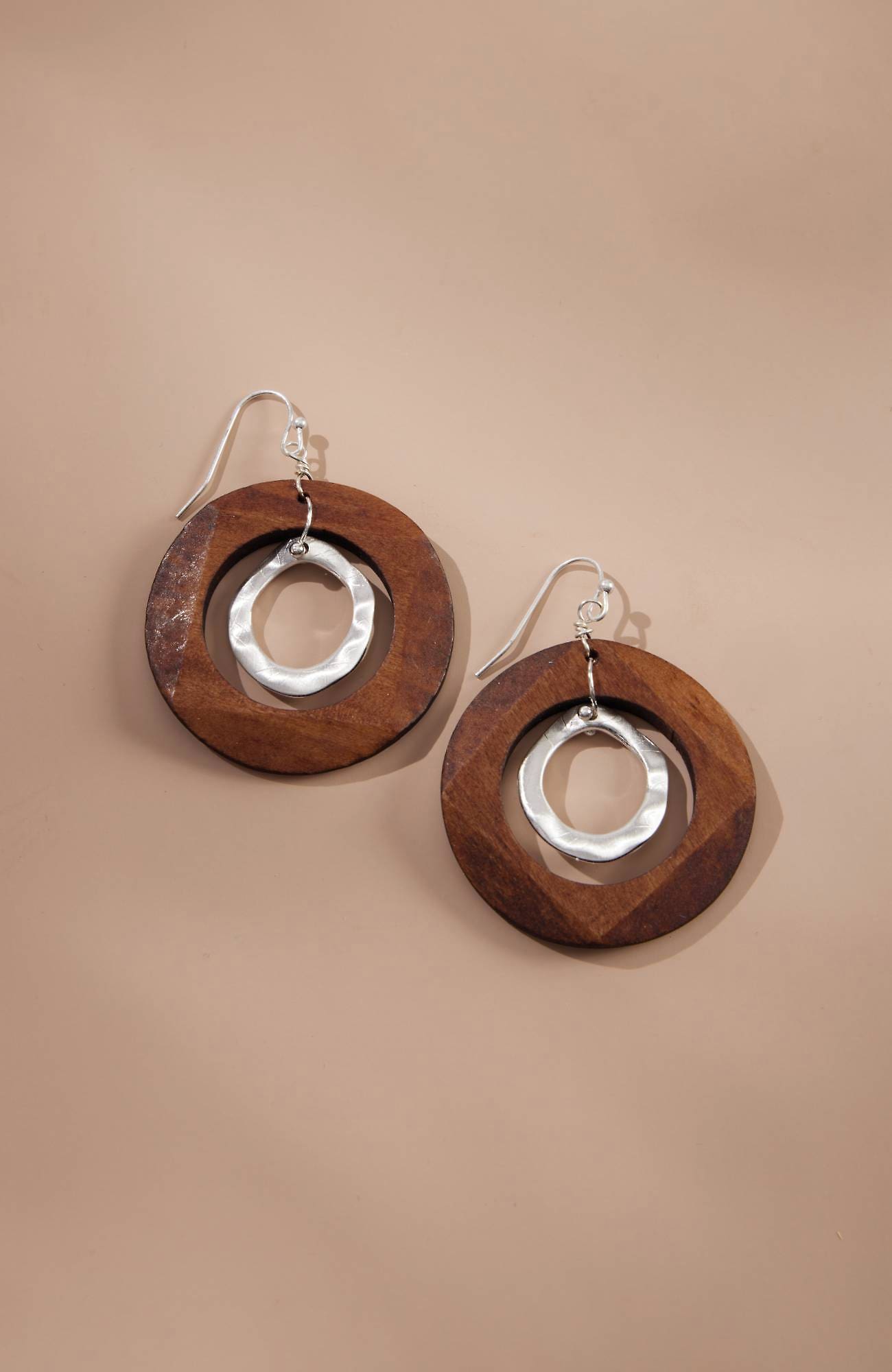 Shop Jjill J.jill Island Cabana Wood Earrings In Brown