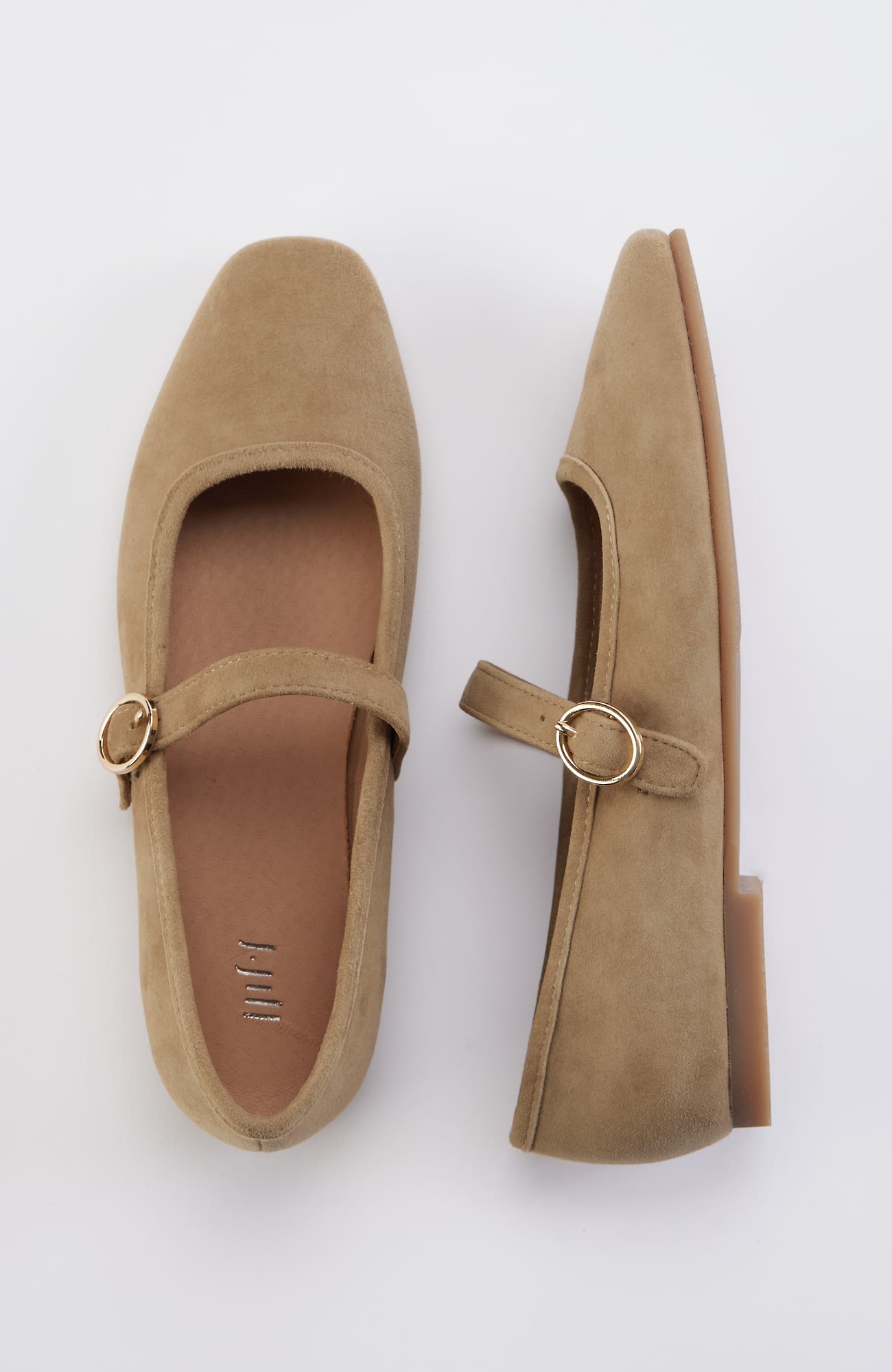 Jjill J.jill Vivian Square-toe Flats In Dark Brown Sugar