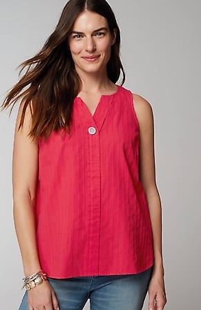 Image for Single-Button Sleeveless Popover