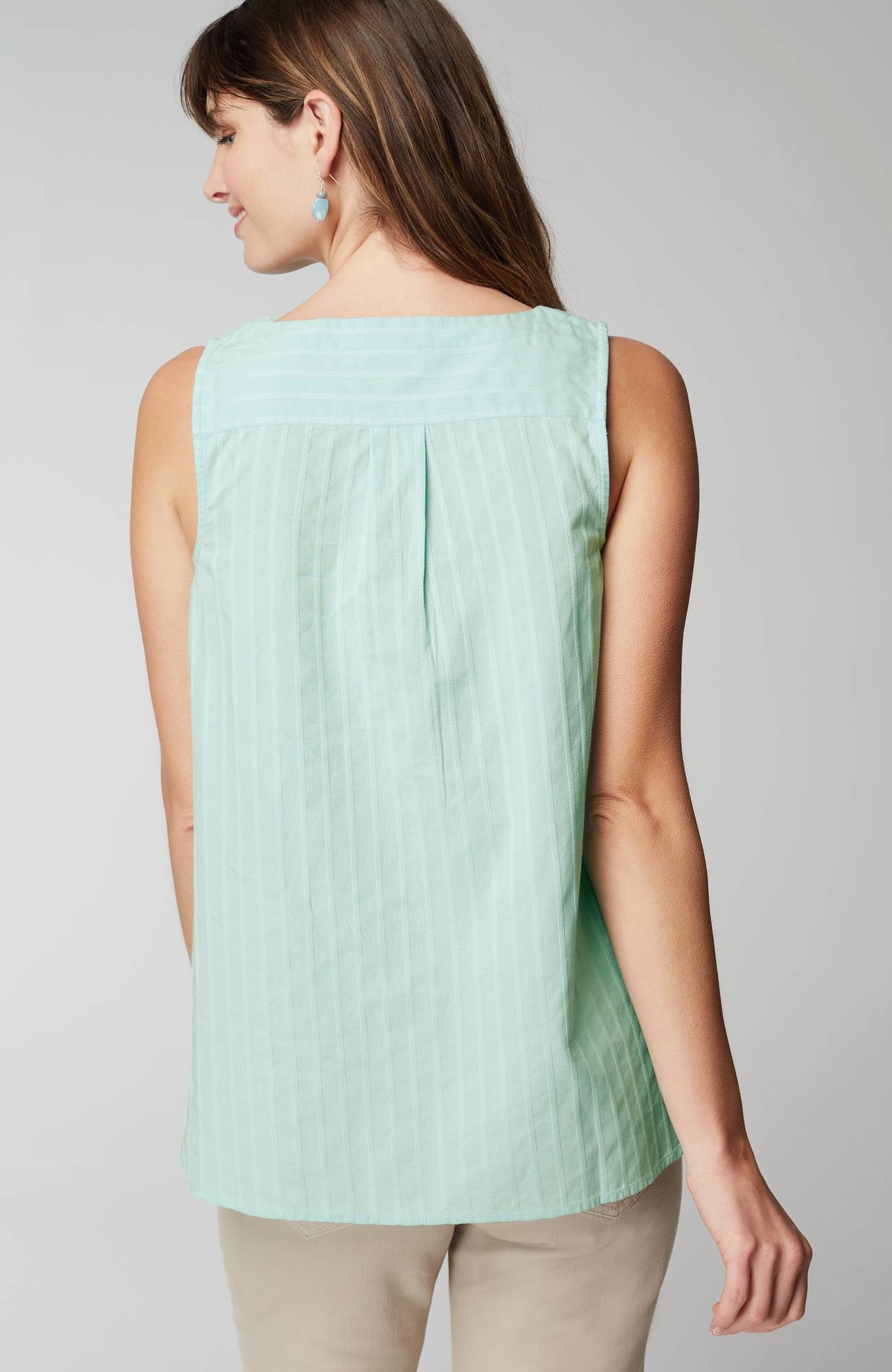 single-button sleeveless popover