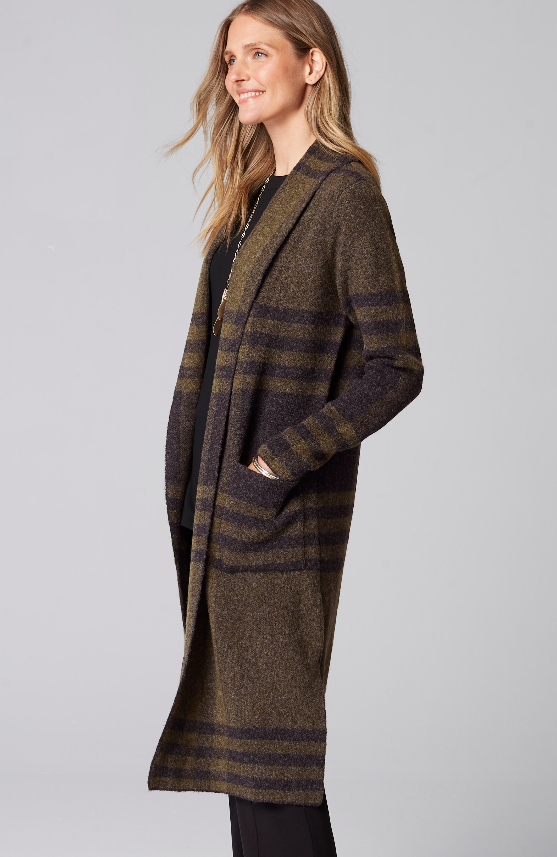 WEAREVER SHAWL-COLLAR PLAID SWEATER COAT | JJill WEAREVER SHAWL-COLLAR PLAID SWEATER COAT | JJill