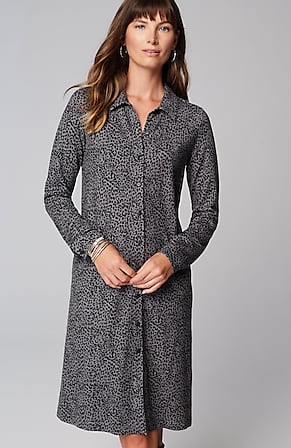 Image for Ponte Knit Shirtdress