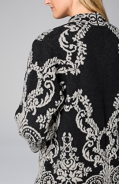 placed-jacquard cardi