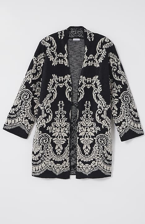 placed-jacquard cardi