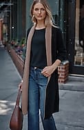 reversible majestic sweater coat