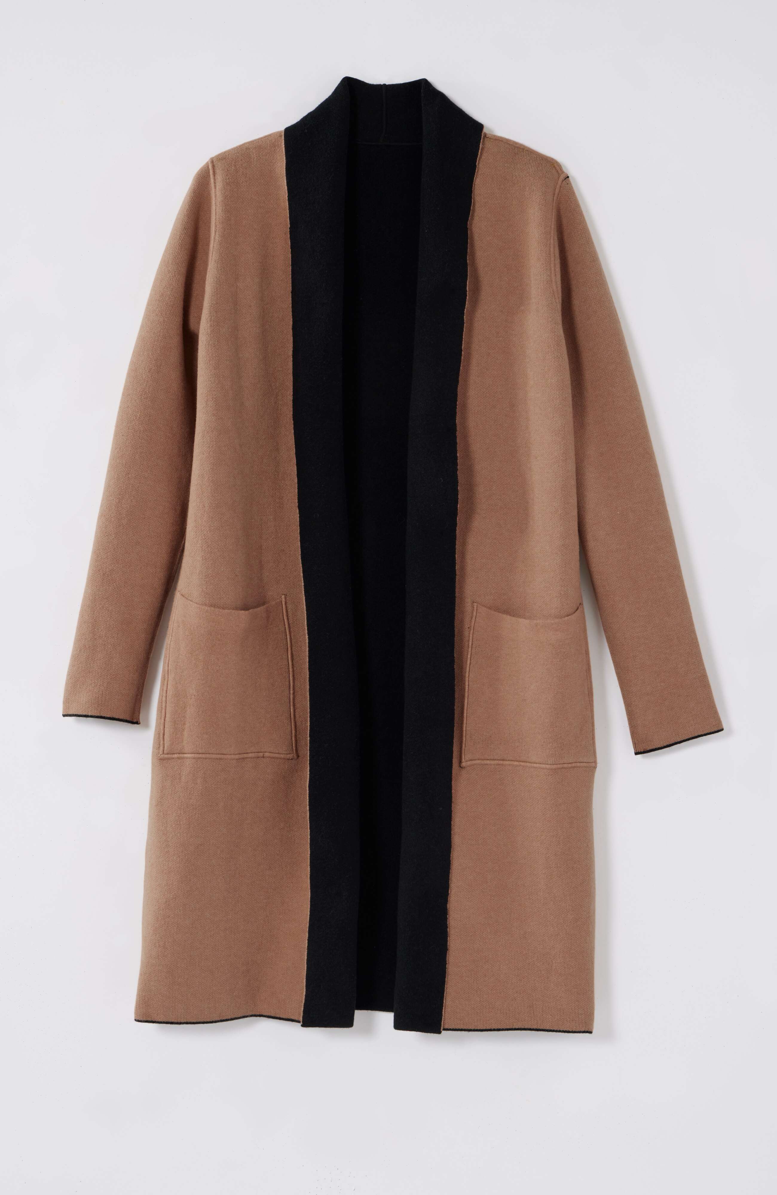 reversible majestic sweater coat