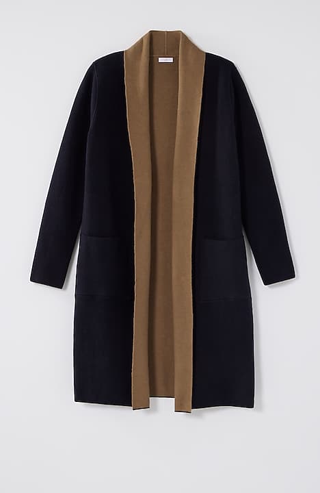 reversible majestic sweater coat