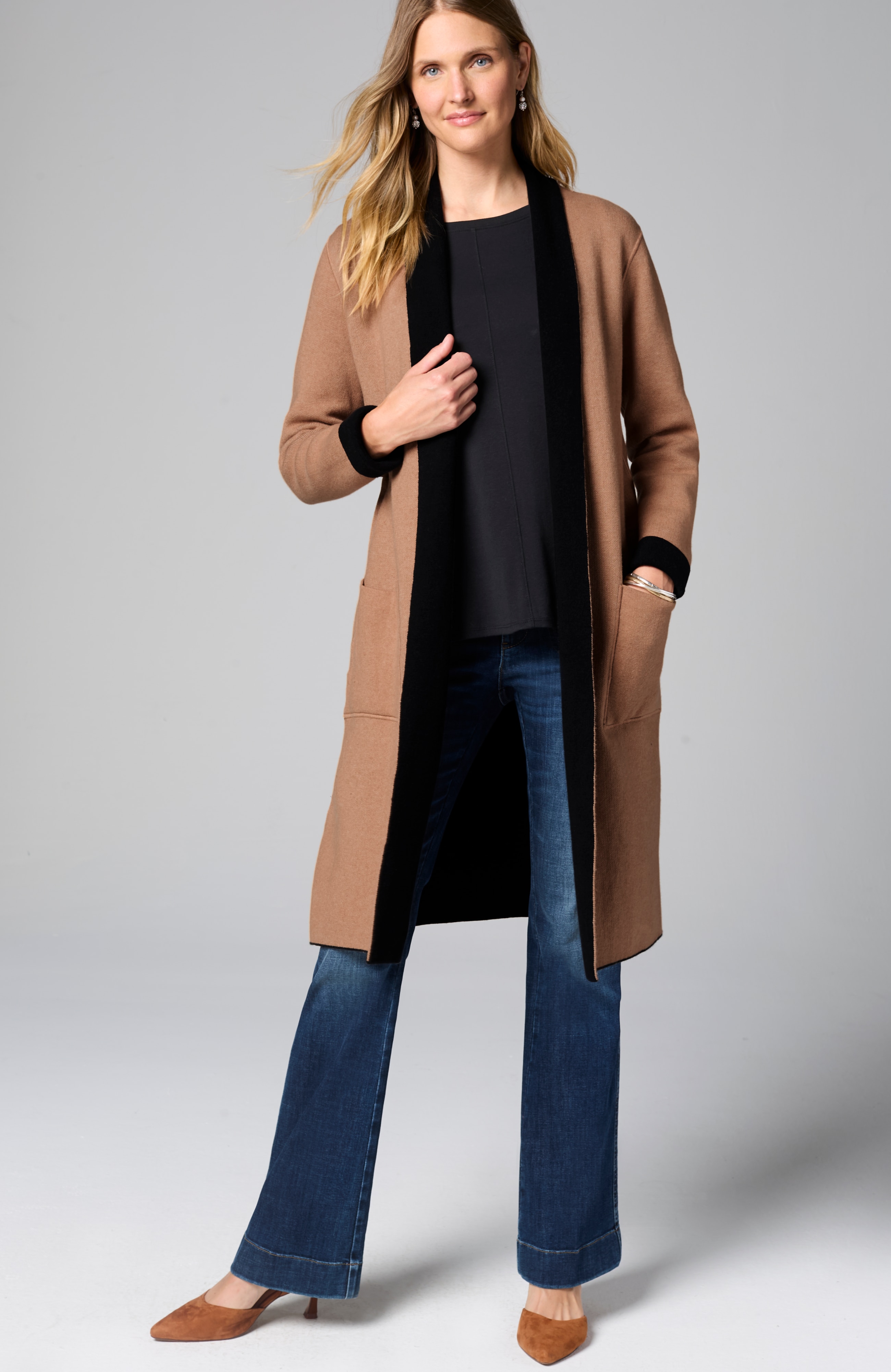 REVERSIBLE MAJESTIC SWEATER COAT | JJill