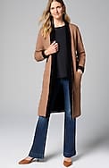 reversible majestic sweater coat