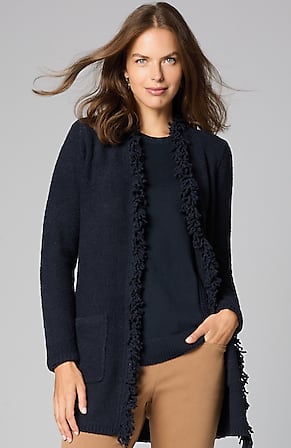 Image for Long Fringe Cardi