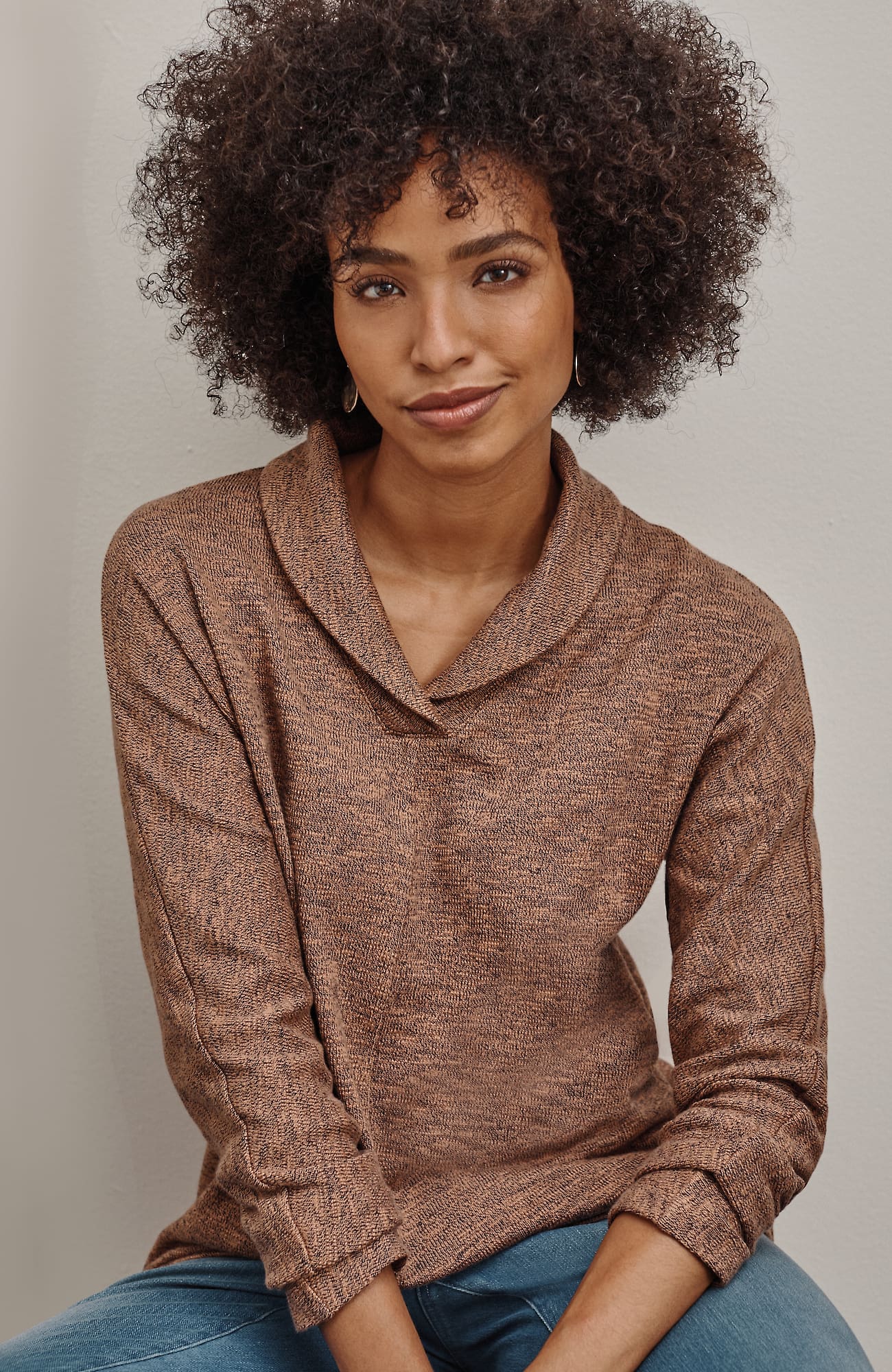 Jjill J.jill Pure Jill Shawl-collar Dolman Top In Navy Blue,tawny