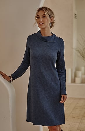 Image for Pure Jill Asymmetrical Cowl-Neck Dress