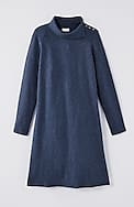 pure jill asymmetrical cowl-neck dress