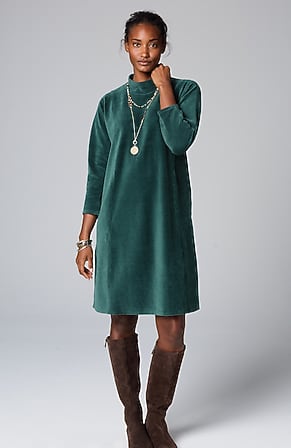 Image for Pure Jill Corded-Velour Dress