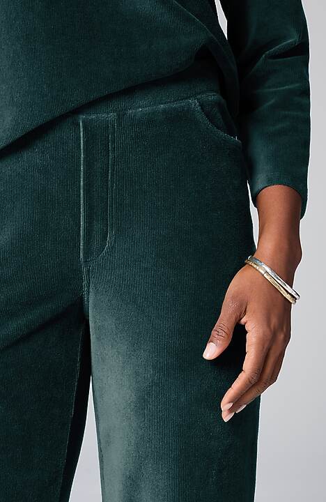 Pure Jill Corded-Velour Wide-Leg Pants | JJill