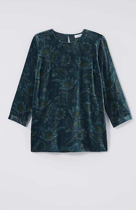 printed-velvet top