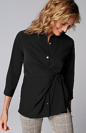 Image for Wearever Tie-Front Shirt