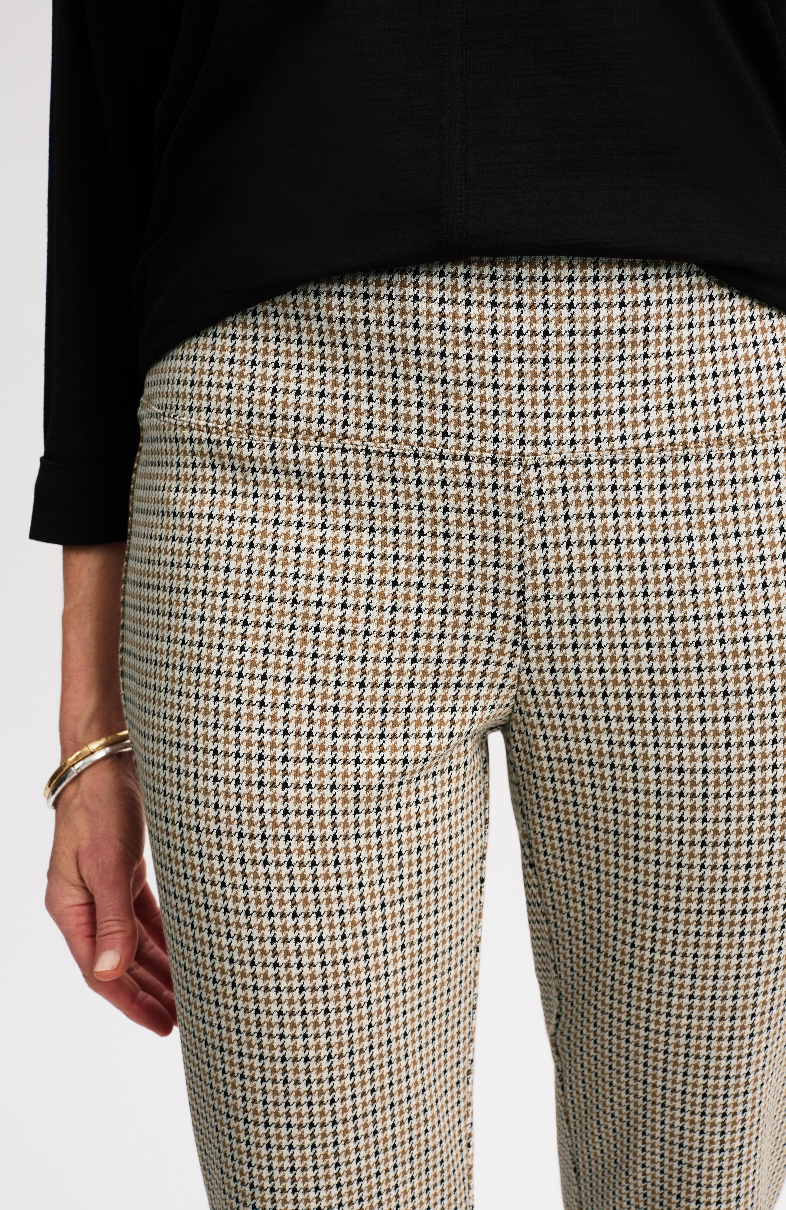 Wearever Smooth-Fit Jacquard Slim-Leg Pants | JJill