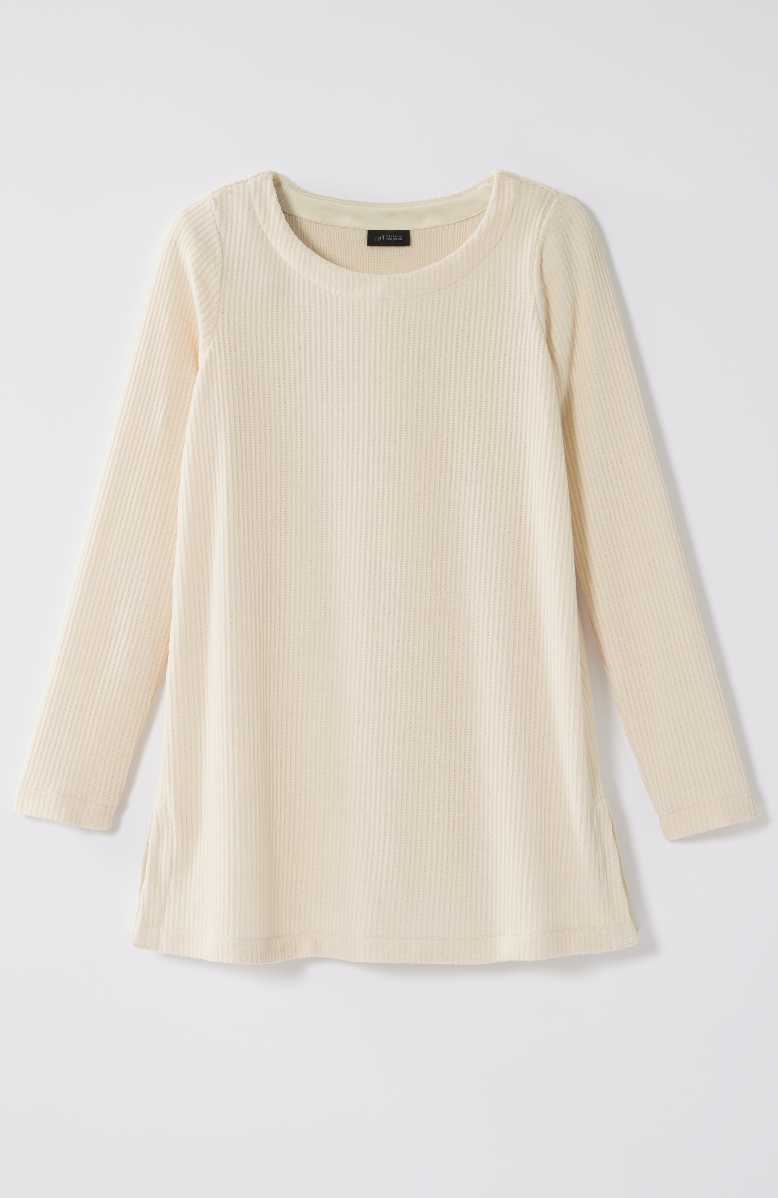 wearever boat-neck chenille tunic