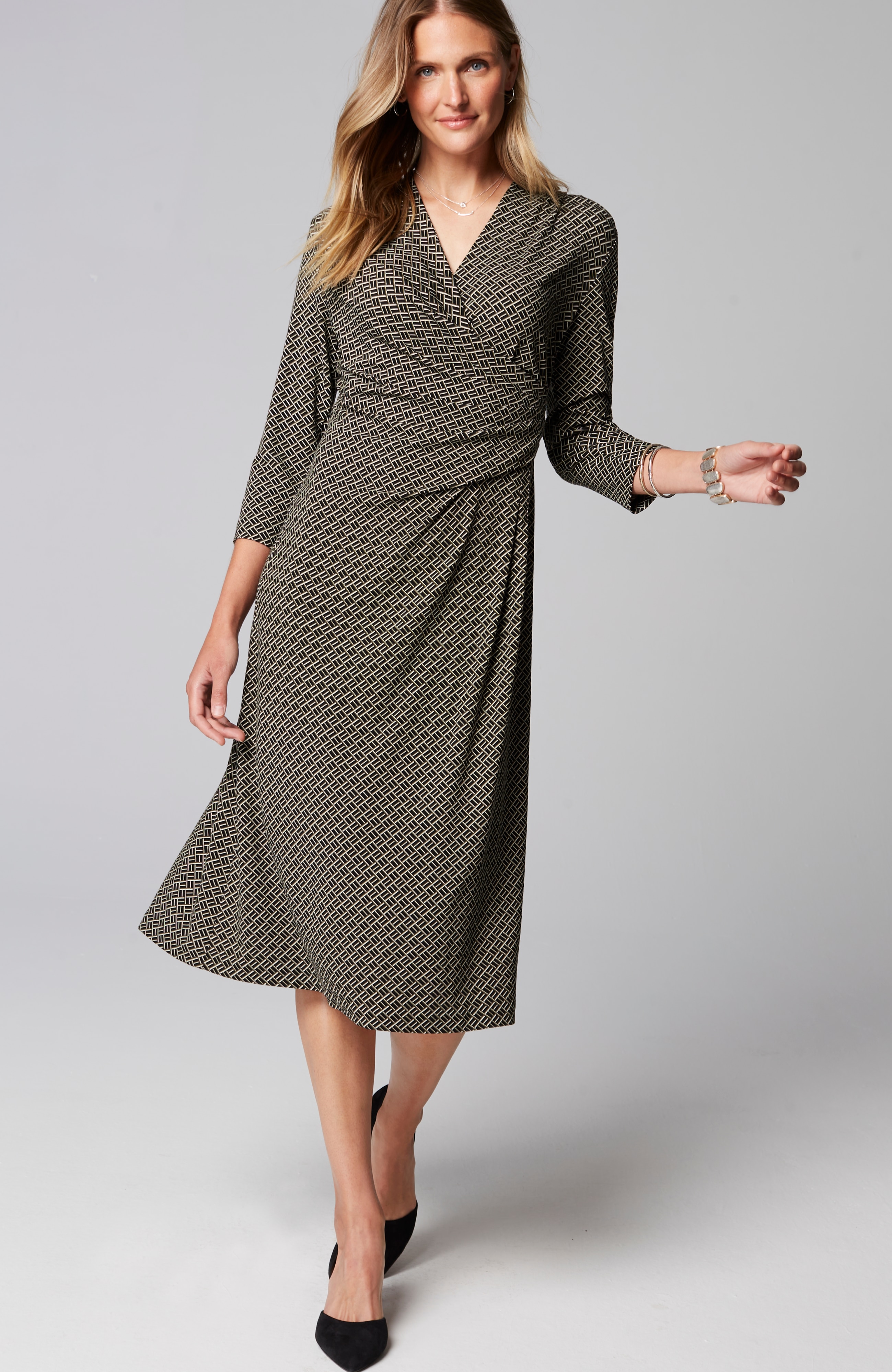 ● JOSEPH&STACEY ● Wake Pleats Side Pocket Dress WE SIDE-PLEATED DRESS | JJill