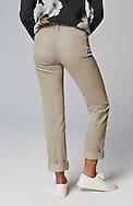 heathered-cord relaxed boyfriend jeans