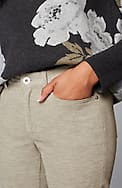 heathered-cord relaxed boyfriend jeans