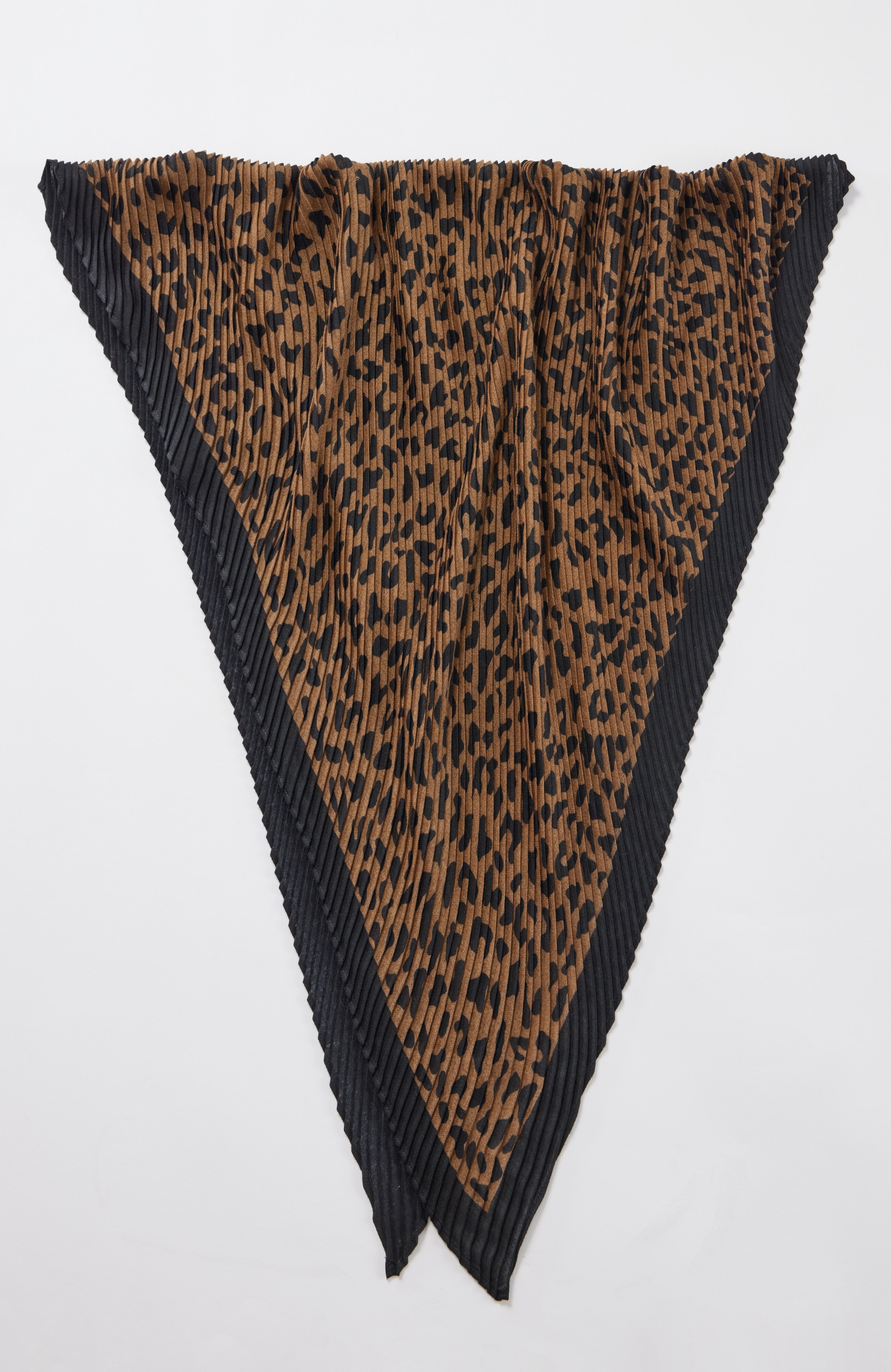 pleated square scarf