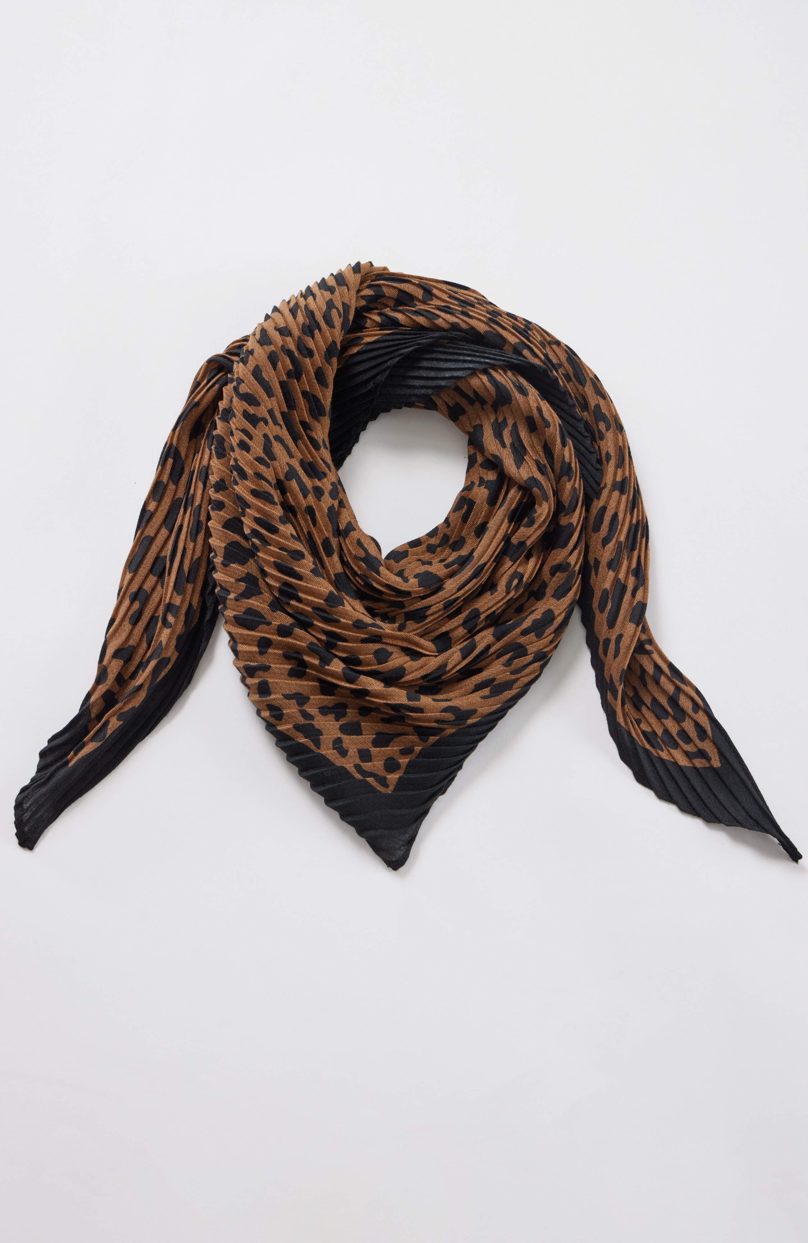 pleated square scarf