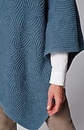 asymmetric knit poncho