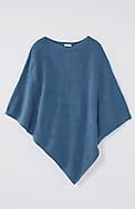 asymmetric knit poncho