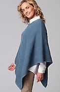 asymmetric knit poncho