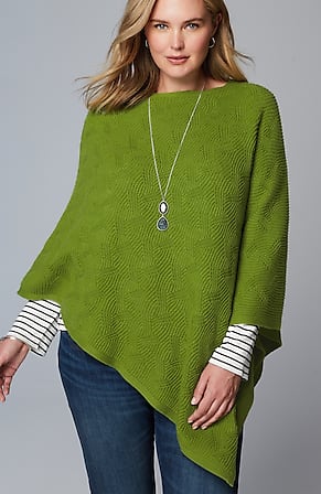 Image for Asymmetric Knit Poncho