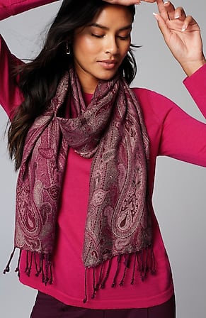 Image for Tonal Paisley Scarf