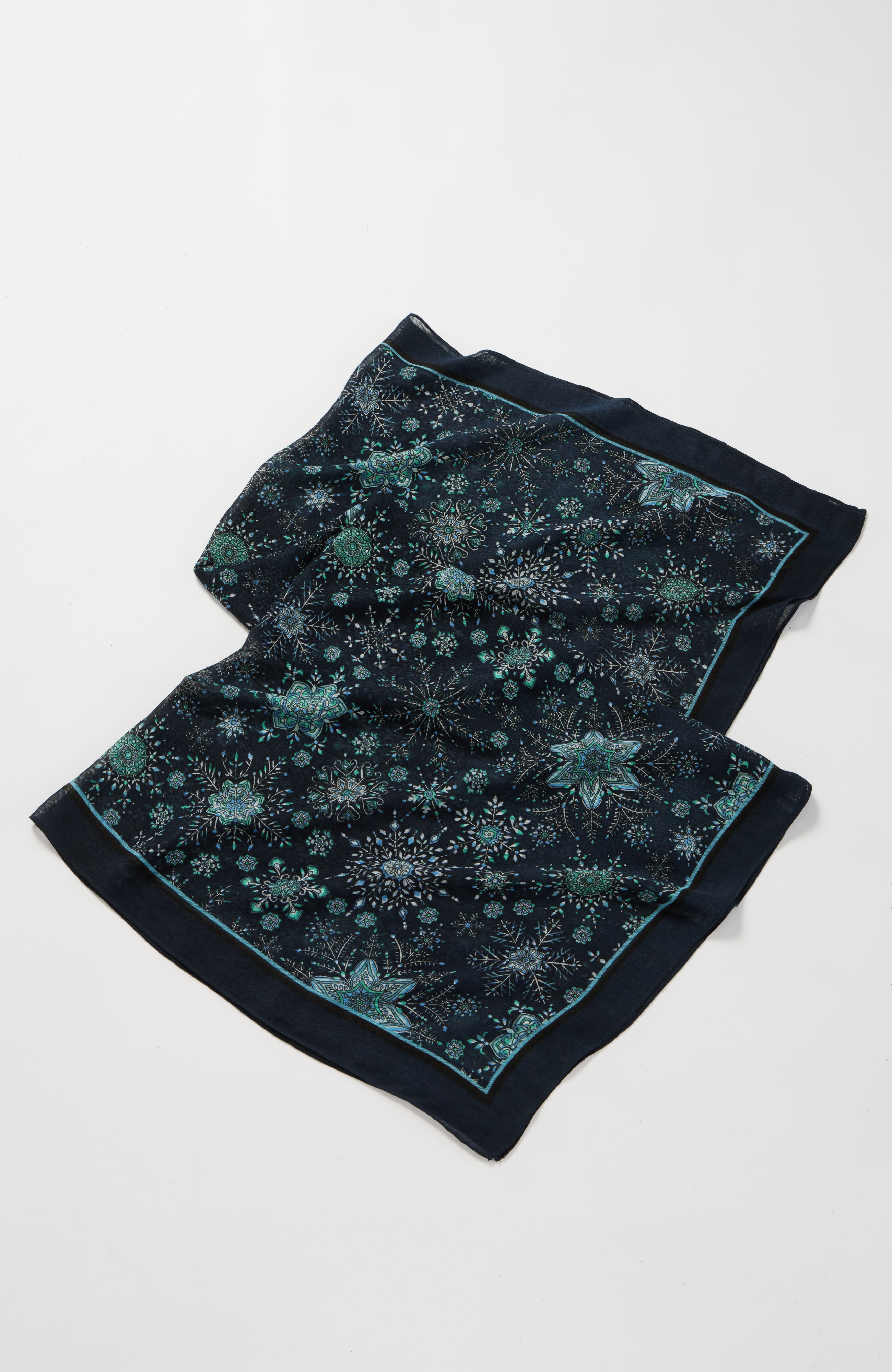 lightweight printed square scarf