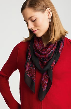 Image for Lightweight Printed Square Scarf