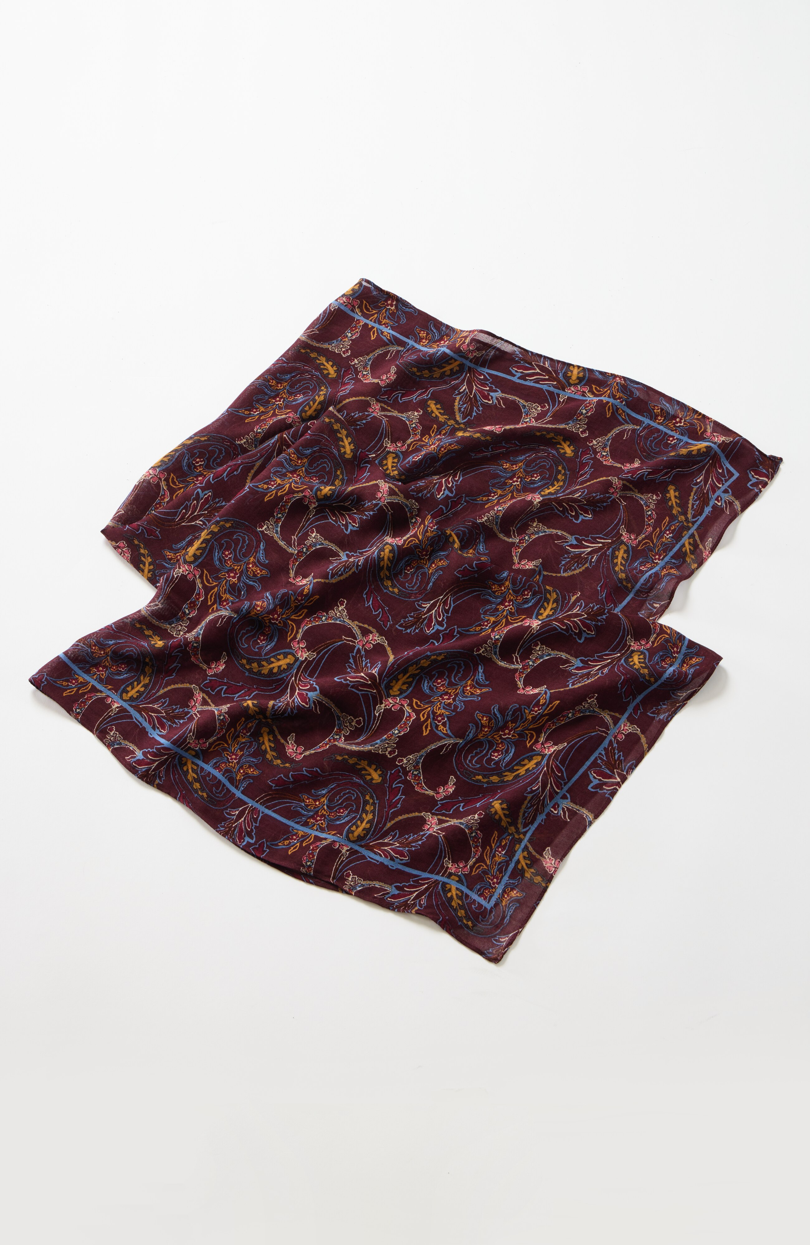 lightweight printed square scarf