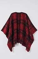 cozy plaid blanket ruana