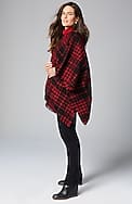cozy plaid blanket ruana