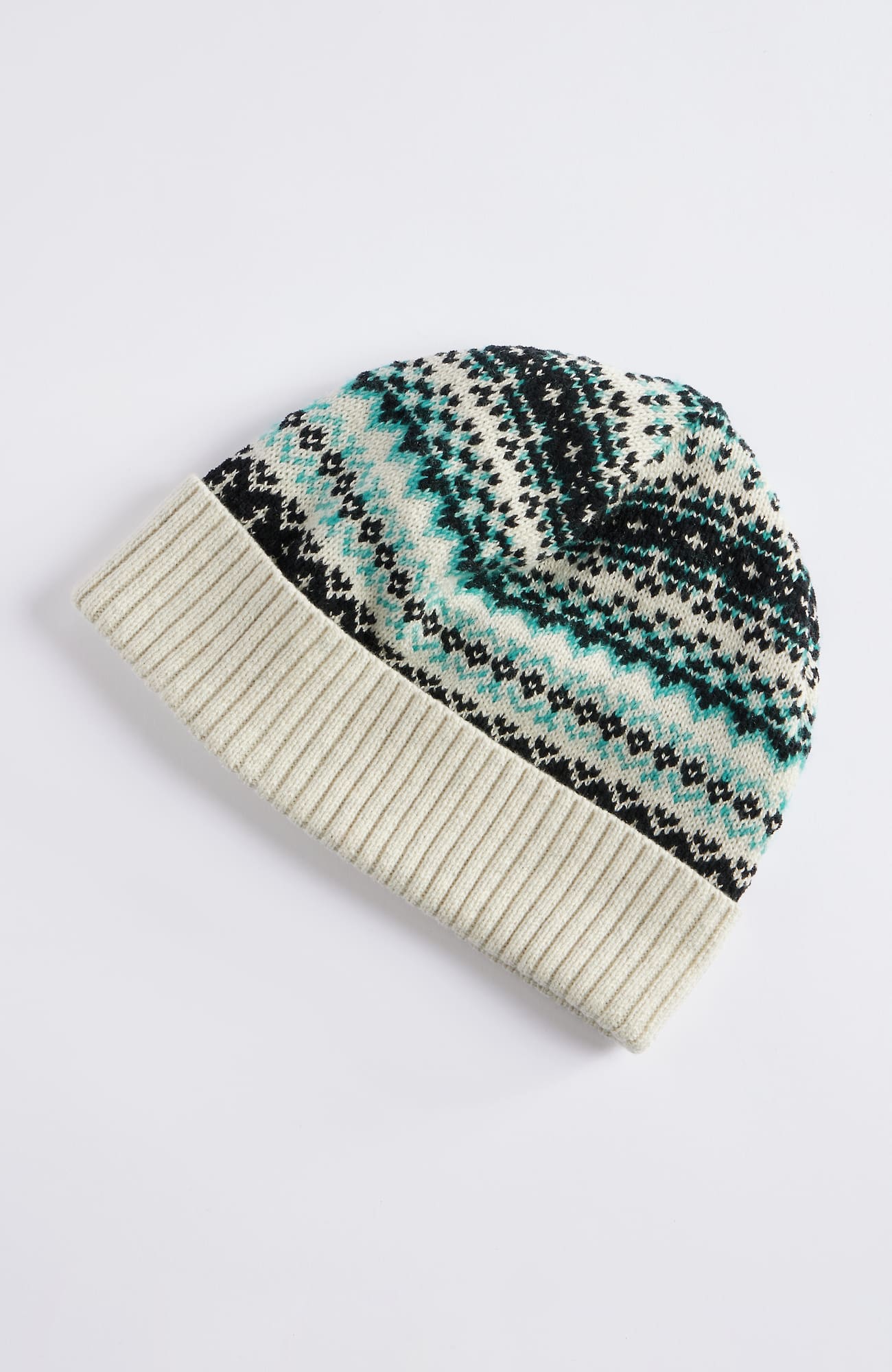 Jjill J.jill Fair Isle Hat In Oatmeal Heather Multi