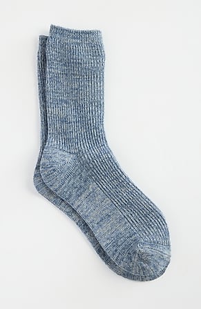 Image for Marled-Texture Crew Socks