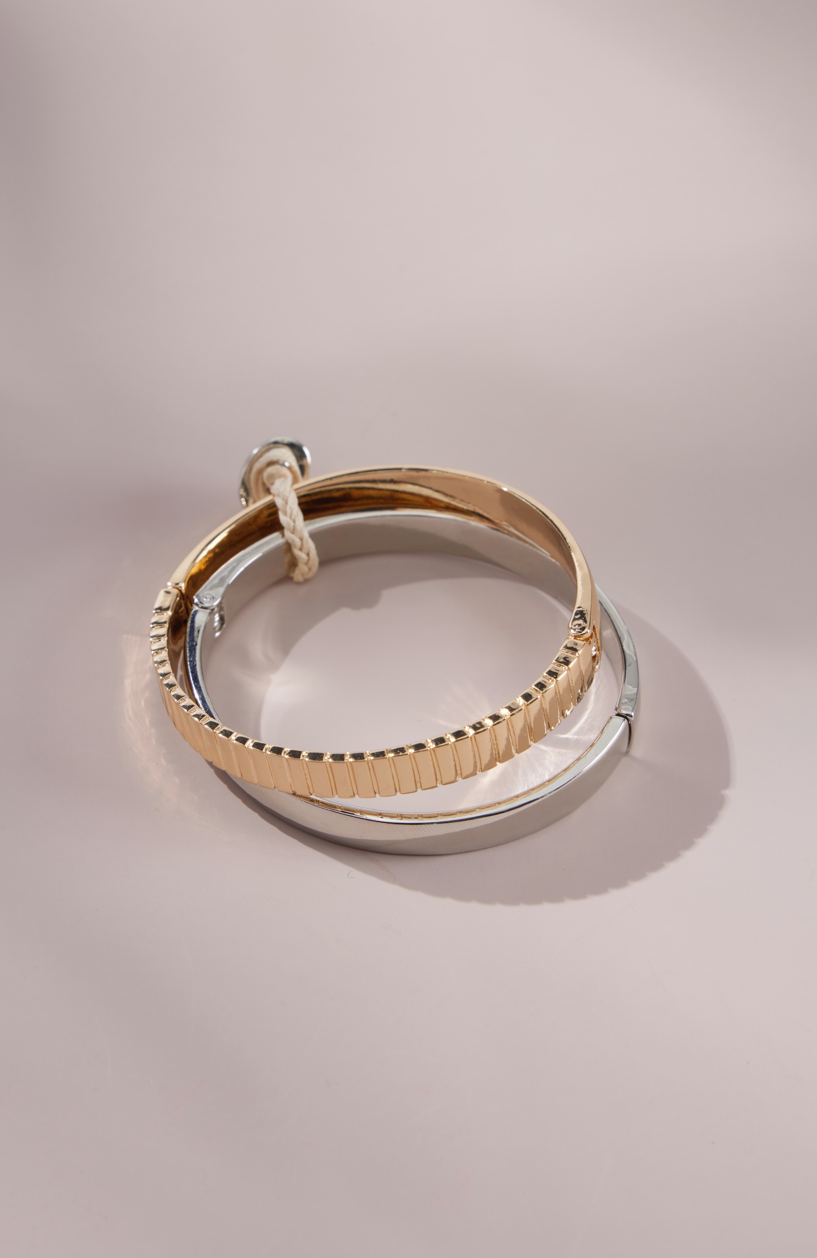 modern elements hinge bangle set