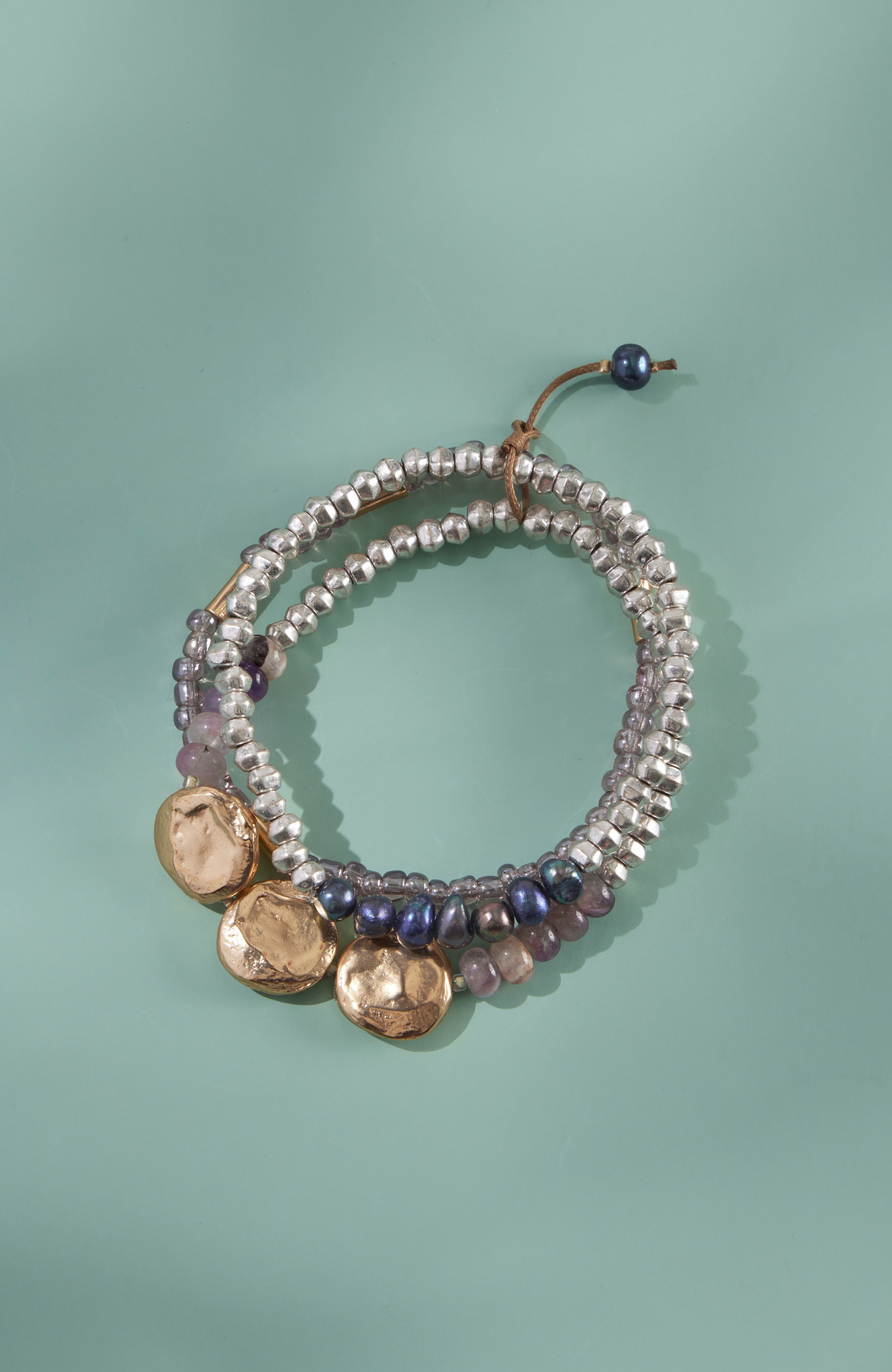 peacock pearl bracelet