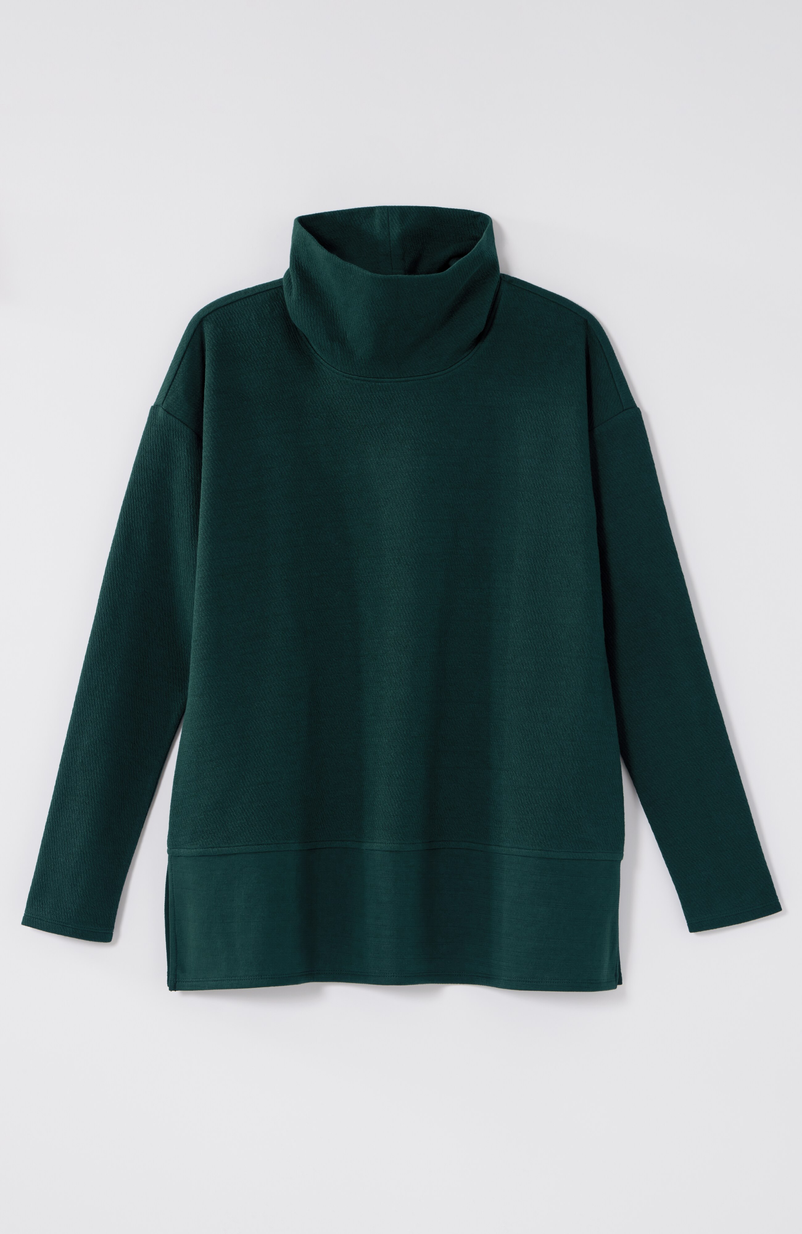 Pure Jill Diagonal Knit Mock-Neck Tunic | JJill