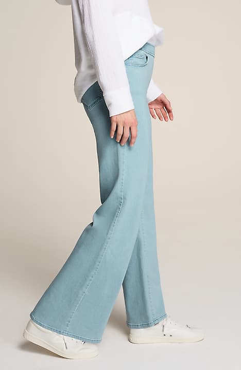 pure jill soft wide-leg jeans