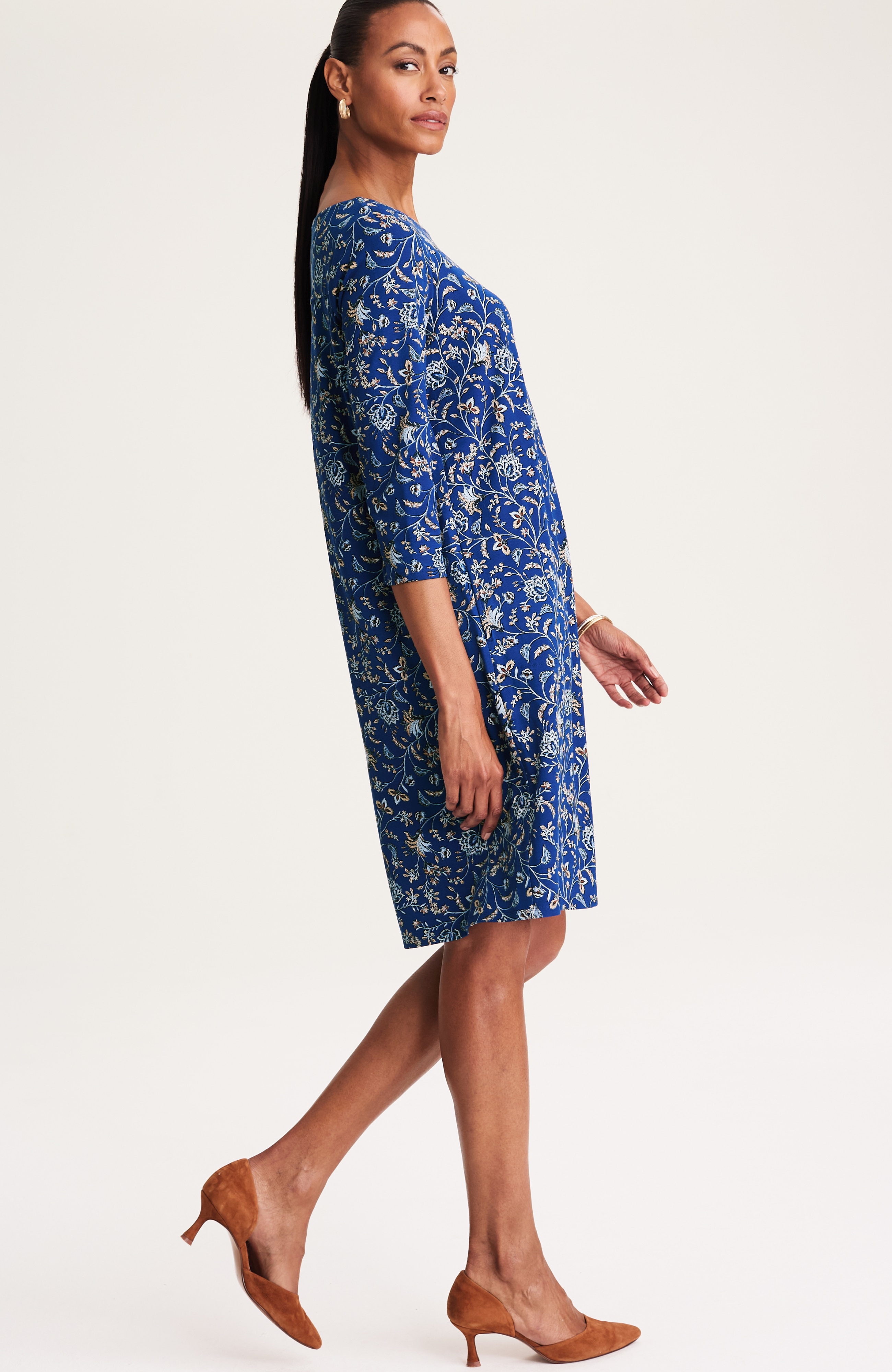 SIIILON　Flashback dress Wearever Knit Pleat-Back Dress | JJill