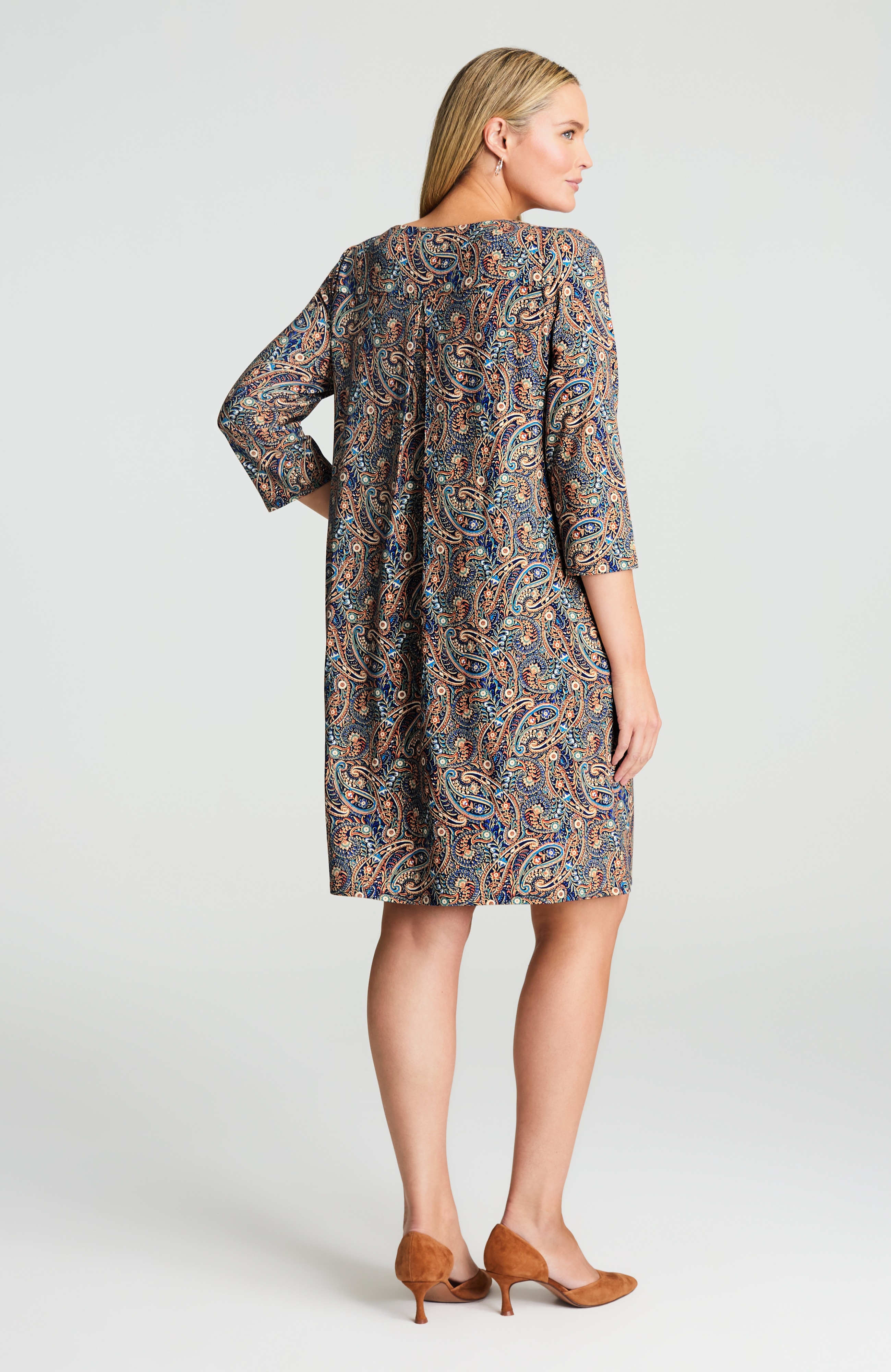 wearever knit pleat-back dress