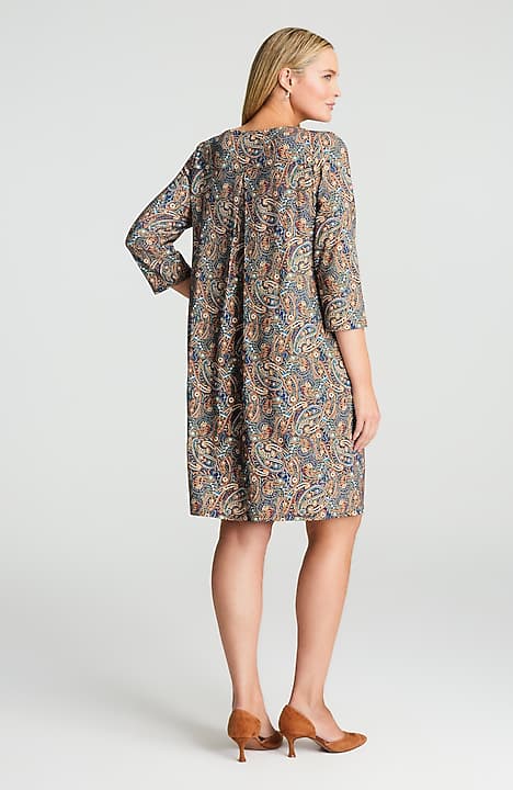 WE KNIT PLEAT-BACK DRESS | JJill